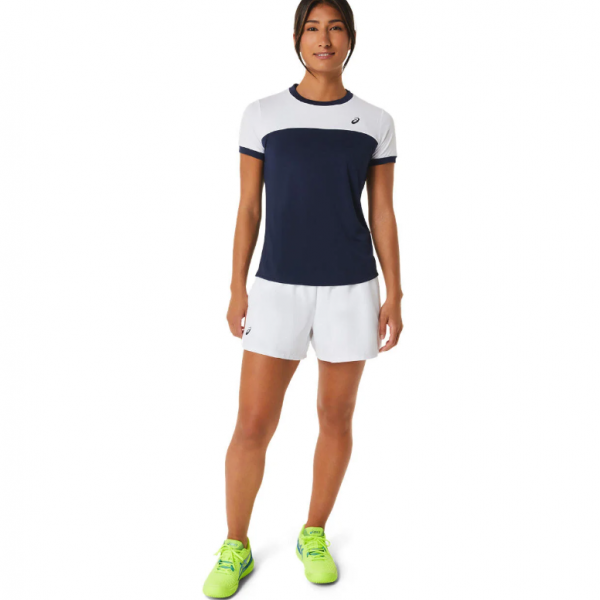 Asics Court Kadın Lacivert Tenis T-Shirt